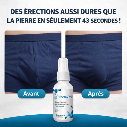 ErectaVive™ Spray Érection aux Algues Marines Concentrées | Retrouvez une érection puissante en 43 secondes!