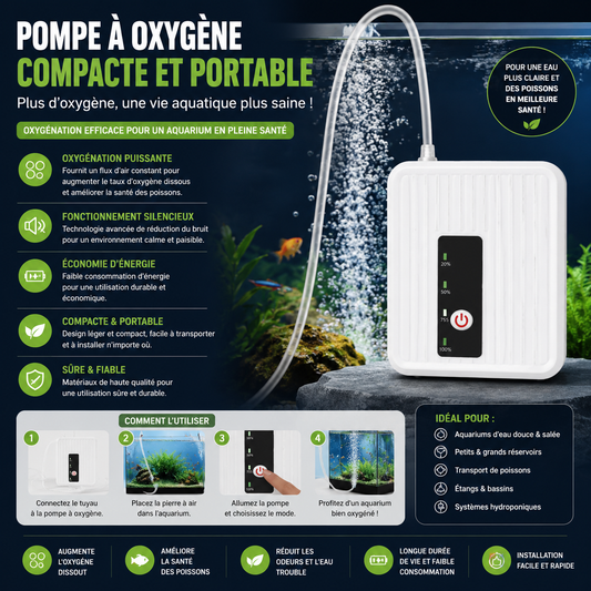 Pompe à Oxygène Compacte et Portable