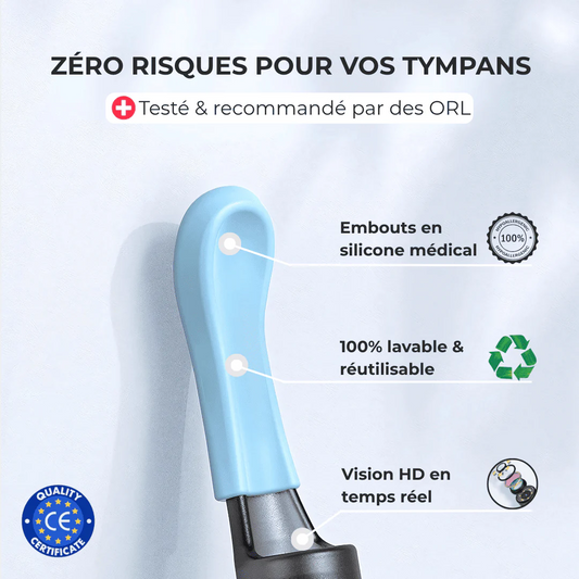 Earo® | Nettoyez votre cérumen en toute sécurité grâce à la technologie de caméra HD en seulement 3 minutes