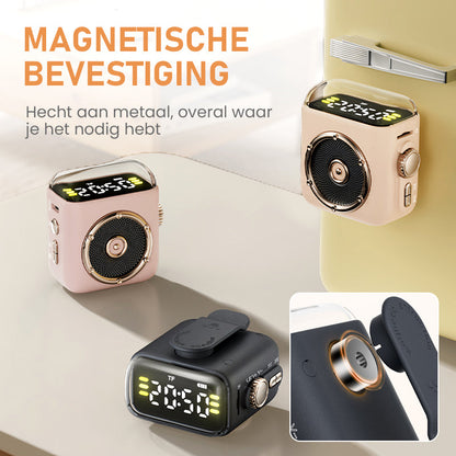 Enceinte Mini Magnétique — Son à 360° et Spectacle de Lumières LED