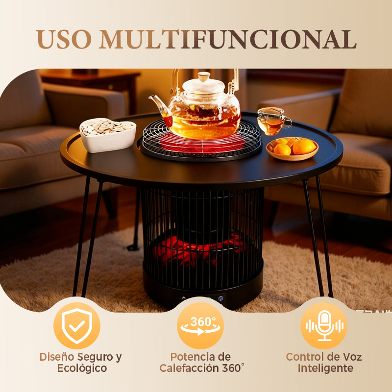 Chauffage électrique multifonctionnel à commande vocale pour usage intérieur