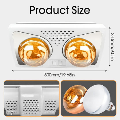 Ampoule chauffante murale pour salle de bain