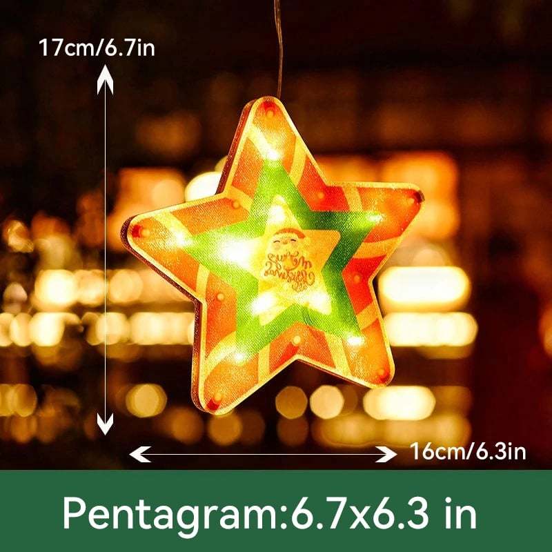 🎄Vente de Noël anticipée -50% de réduction🎊Lumières à ventouse pour fenêtre de Noël🎅